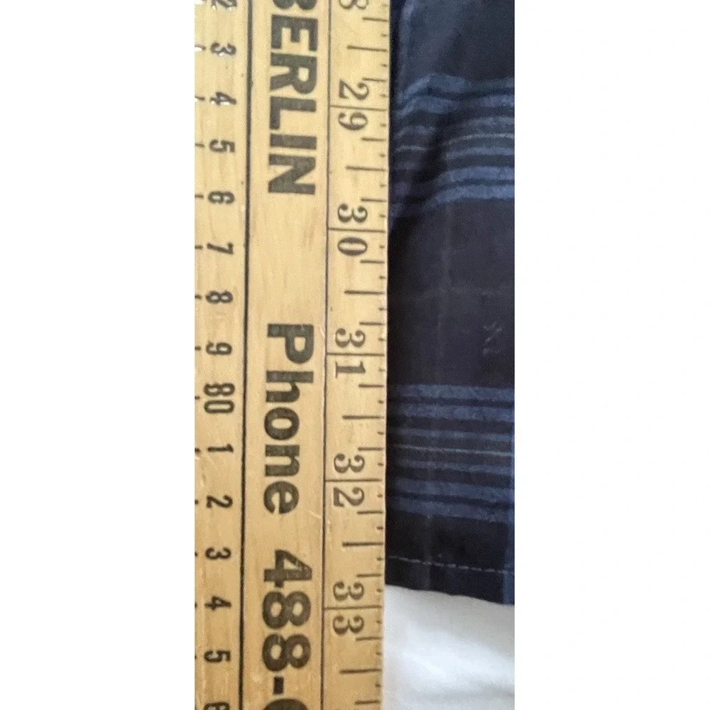 511 Tactical Men's 2XL Blue Plaid Snap Button Shirt Long Sleeve